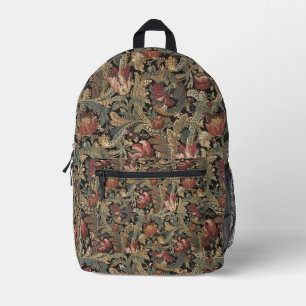 1918  Rich Floral Tapestry Brocade Damask Bedrukte Rugzak