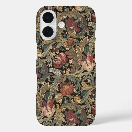 1918 Rich Floral Tapestry Brocade Damask Case-Mate iPhone Case (Achterkant)