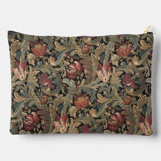 1918  Rich Floral Tapestry Brocade Damask Etui (Achterkant)