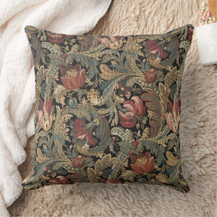 1918  Rich Floral Tapestry Brocade Damask Kussen