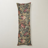 1918 Rich Floral Tapestry Brocade Damask Lichaamskussen (Achterkant (Verticaal))