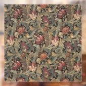 1918  Rich Floral Tapestry Brocade Damask Raamsticker (Vel 2)