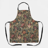 1918  Rich Floral Tapestry Brocade Damask Schort (Voorkant)