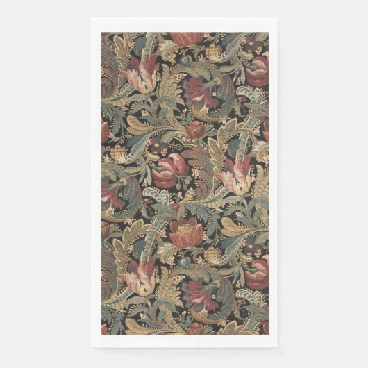 1918  Rich Floral Tapestry Brocade Damask Servet (Voorkant)