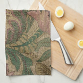 1918  Rich Floral Tapestry Brocade Damask Theedoek (Quarter Fold)