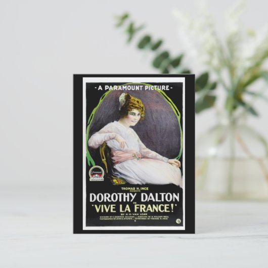 1918 - Vive La France Briefkaart (Staand voorkant)