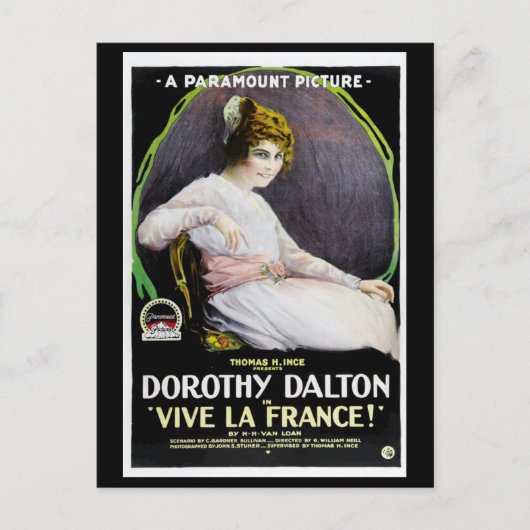 1918 - Vive La France Briefkaart (Voorkant)