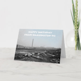 1918 WASHINGTON DC DEBRIS FIELD LINCOLN MONUMENT KAART