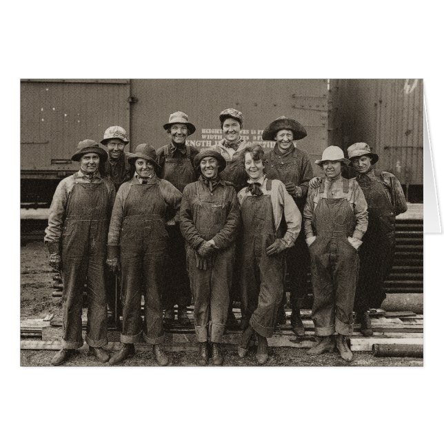 1918 Women Laborers Union Pacific Railroad (Voorkant Horizontaal)