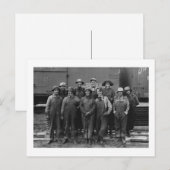 1918 Women Laborers Union Pacific Railroad Briefkaart (Voorkant / Achterkant)