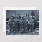 1918 Women Laborers Union Pacific Railroad Briefkaart (Voorkant / Achterkant)