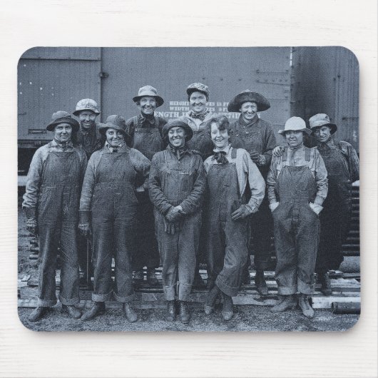 1918 Women Laborers Union Pacific Railroad Muismat (Voorkant)