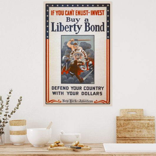 1918 World War I Liberty Bond Poster (Keuken)