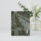 1918 WWI Parade New York City Magic Lantern Slide Briefkaart (Staand voorkant)