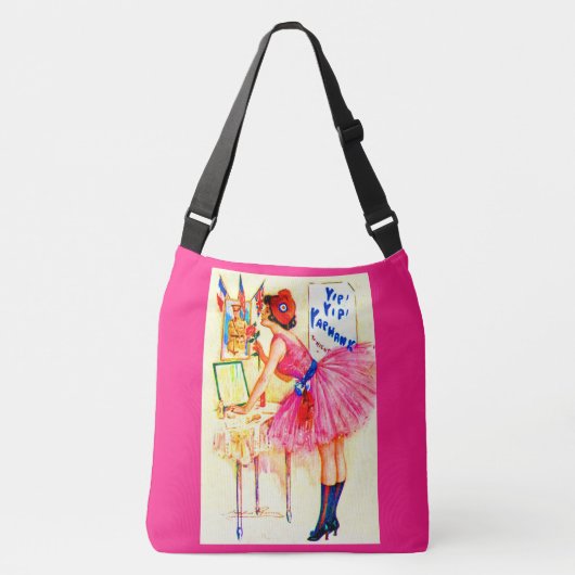 1918 Yip Yaphank playbill cover afbeelding Crossbody Tas (Voorkant)