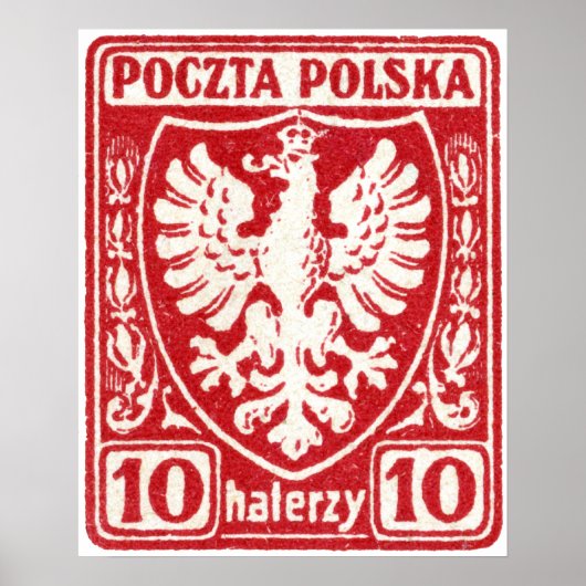 1919 10u Poolse adelmop Poster (Voorkant)