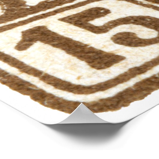 1919 15h Poolse adelmop Poster (Hoek)