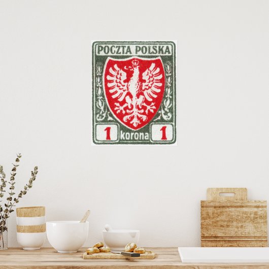 1919 1k Pools Eagle Stamp Poster (Keuken)