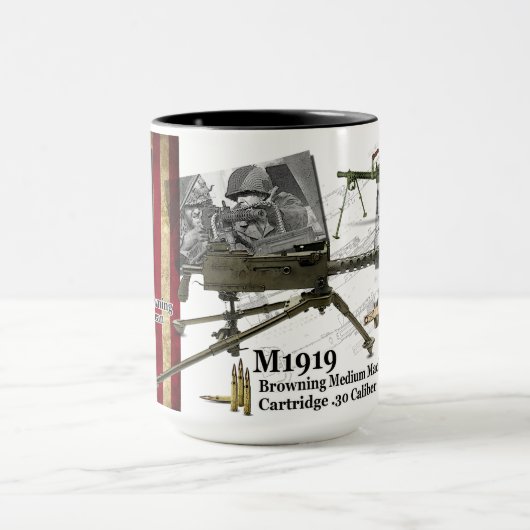 1919 American M1919 Browning Medium Machine Pistoo Mok (Midden)