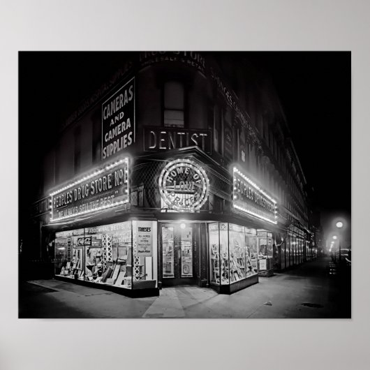1919 CORNER DRUG STORE POSTER (Voorkant)