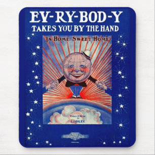 1919 Ev-Ry-Bod-Y Takes You By the Hand bladmuziek Muismat