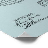 1919 Flying Machine Seaplane Patent Drawing Print (Hoek)