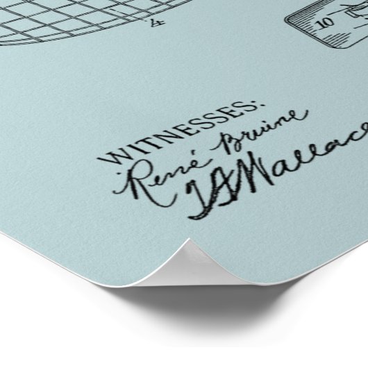 1919 Flying Machine Seaplane Patent Drawing Print (Hoek)