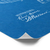 1919 Flying Machine Seaplane Patent Drawing Print (Hoek)