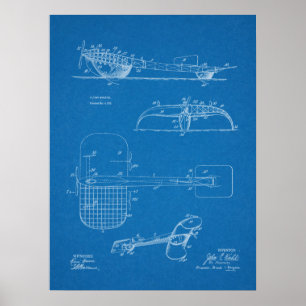 1919 Flying Machine Seaplane Patent Drawing Print