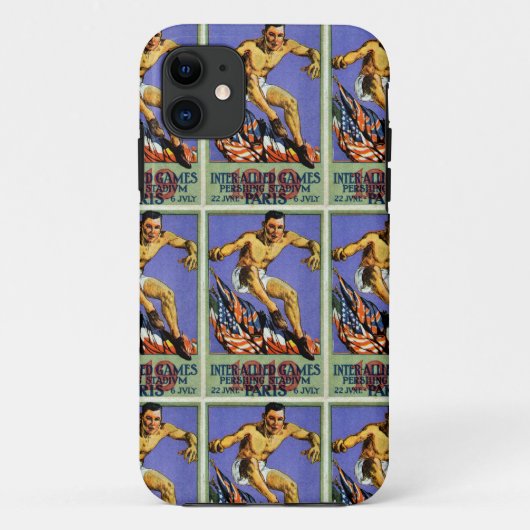 1919 Geallieerde Spelen Poster Case-Mate iPhone Case (Achterkant)