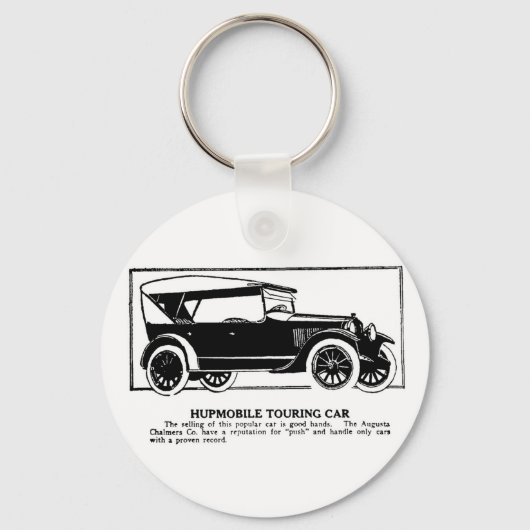1919 Hupmobile Touring Car Advertisement Sleutelha Sleutelhanger (Voorkant)