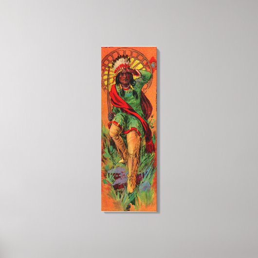 1919 Indische inheemse illustratie Canvas Afdruk (Voorkant)