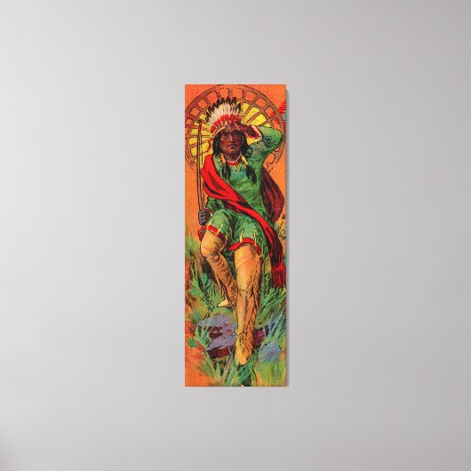 1919 Indische inheemse illustratie Canvas Afdruk (Voorkant)