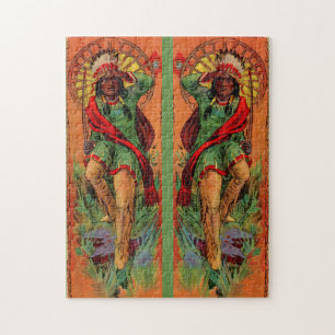 1919 Indische inheemse illustratie Legpuzzel