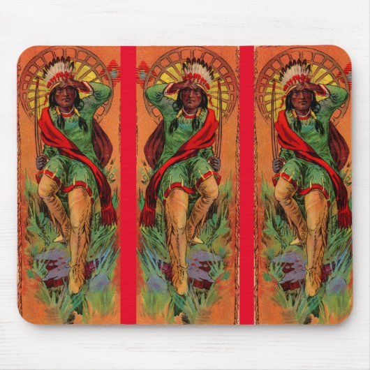 1919 Indische inheemse illustratie Muismat (Voorkant)