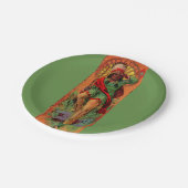 1919 Indische inheemse illustratie Papieren Bordje (Gekanteld)