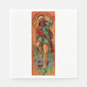 1919 Indische inheemse illustratie Servet