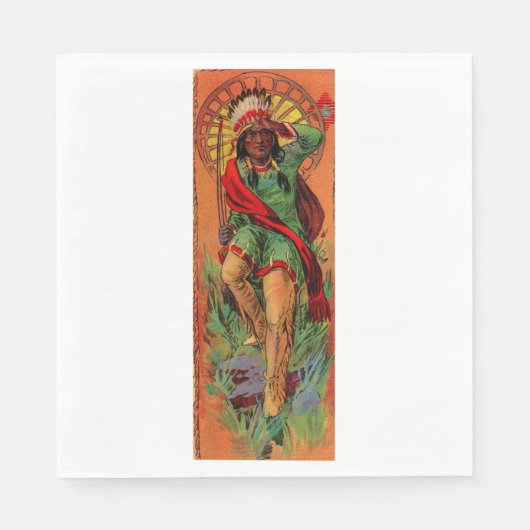 1919 Indische inheemse illustratie Servet (Voorkant)