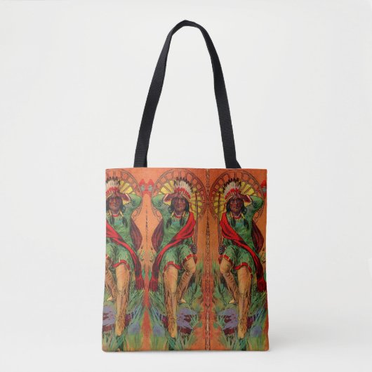 1919 Indische inheemse illustratie Tote Bag (Voorkant)