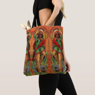 1919 Indische inheemse illustratie Tote Bag