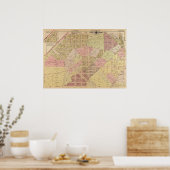 1919 map of American University Park, Washington Poster (Keuken)