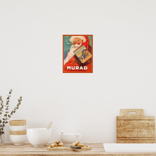1919 Murad Turkse sigaret Sinterklaas Poster (Keuken)