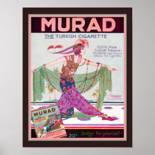1919 Murad Turkse tabak Poster