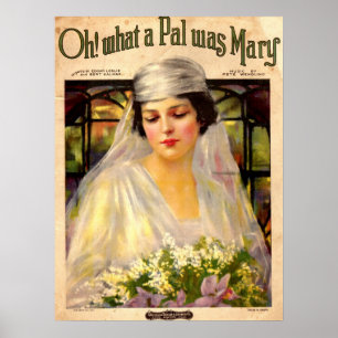 1919 O! Wat een Mary-liedje van Pal was Poster