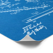 1919 Pistool automatische tekenafdrukken voor pate Poster (Hoek)