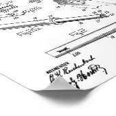 1919 Pistool automatische tekenafdrukken voor pate Poster (Hoek)