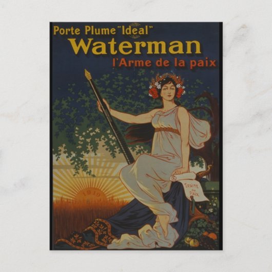 1919-poort Plume-ideaal Briefkaart (Voorkant)