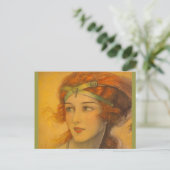 1919 prachtige roodbaars briefkaart (Staand voorkant)