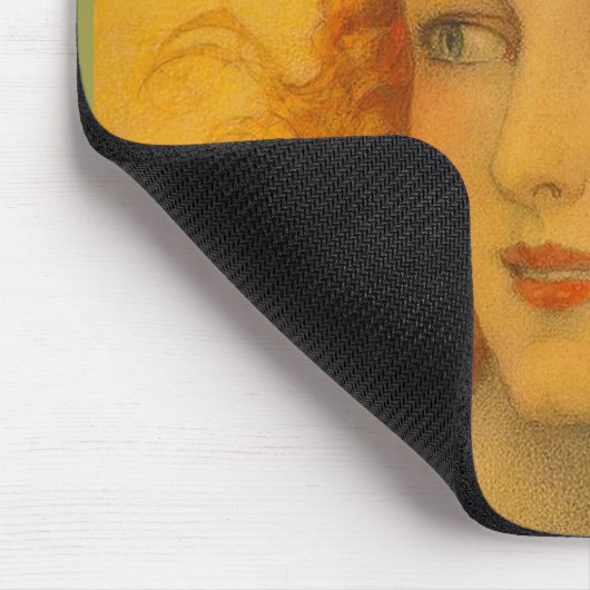 1919 prachtige roodbaars muismat (Hoek)