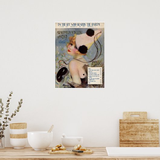 1919 Ziegfeld Follies  Music Hoesje Album Poster (Keuken)